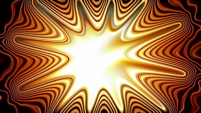 A 20 second loop of VU meters fanned out in a warped circle, rotating clockwise.