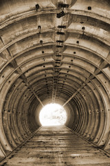 Abandoned bunker. Lost city. Near Chernobyl area. Kiev region, Ukraine
