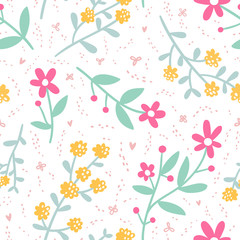 Spring mood repeat floral pattern