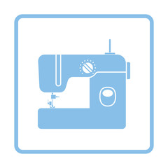 Modern sewing machine icon