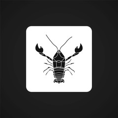 lobster icon vector