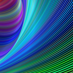 Rainbow fractal digital art background design