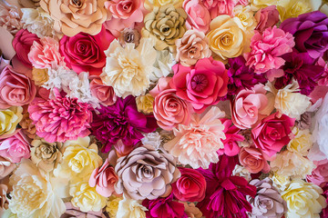 Abstract background of flowers. Close-up.