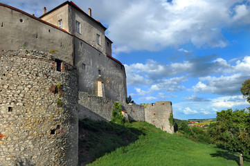 Fototapeta na wymiar Harburg medieval castle in Bavaria, Germany