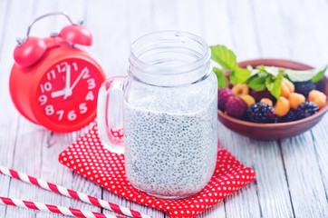 Milk with chia