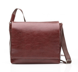 brown leather men casual or business bag