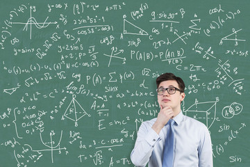 Young math genius portrait