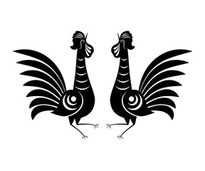 Rooster icon sign