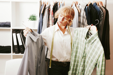 woman in the fashion store, retail