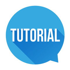 Tutorial sign vector speech bubble