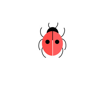 Graphic icon ladybugs