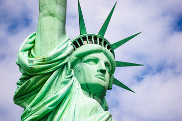 Fototapeta premium Close-up of Statue of Liberty