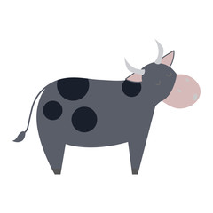 Cartoon cow character