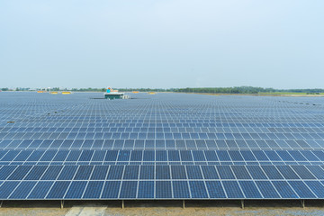 BANGKOK, THAILAND - JANUARY 30: view of Thailand solar farm on January 30, 2016 in Bangkok, Thailand.