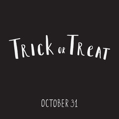 Halloween poster with text