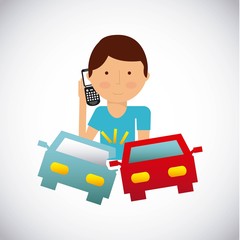 car insurance concept icon vector illustration design