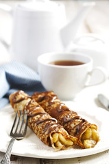 Banana Rum Crepes