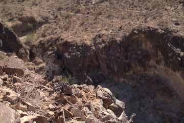 Rocks around Hoover Dam