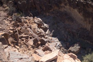 Rocks around Hoover Dam