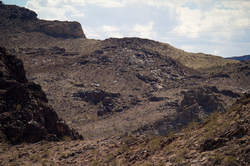 Rocks around Hoover Dam