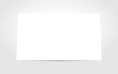 Blank white business sign board