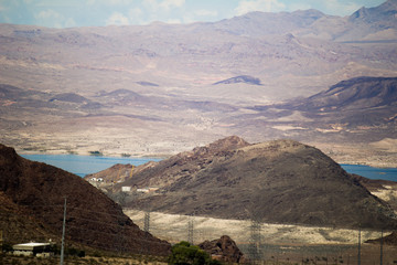 Lake Mead around Hoover Dam
