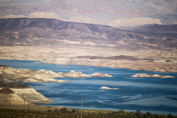 Lake Mead around Hoover Dam
