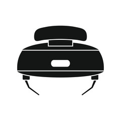 Virtual reality glasses in silhouette style