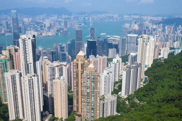 Hong Kong city, view from The Peak