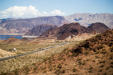Lake Mead around Hoover Dam