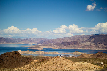 Lake Mead around Hoover Dam