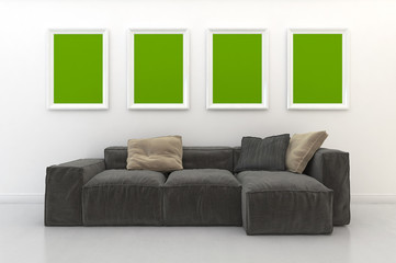 3d rendering interior scene