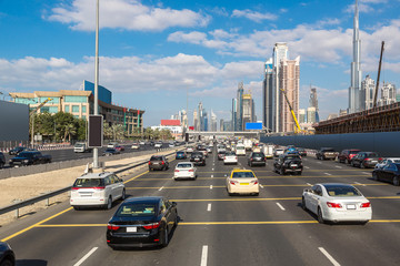Obraz premium Modern highway in Dubai