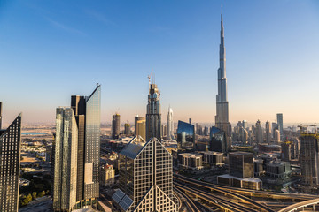 Fototapeta na wymiar Aerial view of Dubai