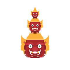 head giant of Thailand , vector