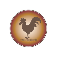 Badge with Christmas cock2