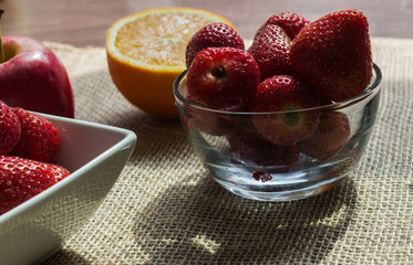 fresh juicy fruits