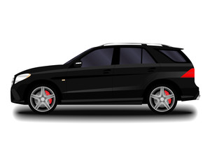 Fototapeta premium realistic car. SUV