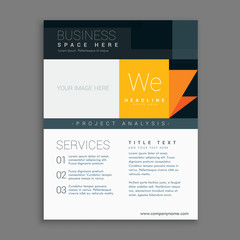 Obraz premium business template brochure for company