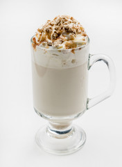 latte with whipped cream