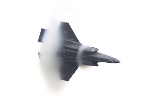 LEEUWARDEN, THE NETHERLANDS - JUN 11, 2016: Dutch F-35 Lightning