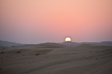 Desert dunes in Liwa, United Arab Emirates