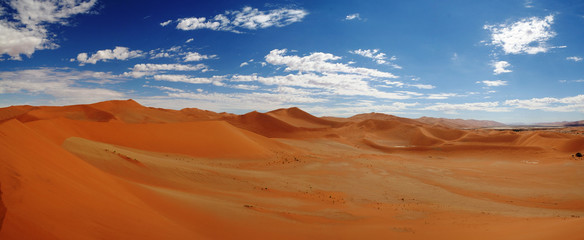Fototapeta na wymiar Landscape with sand dunes near Swakopmund, Namibia
