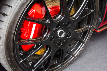 Obraz na płótnie Canvas car alloy wheel