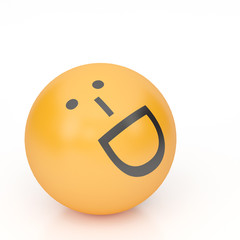 3d rendering background of emoticons © tigger11th