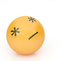 3d rendering background of emoticons © tigger11th