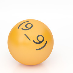 3d rendering background of emoticons
