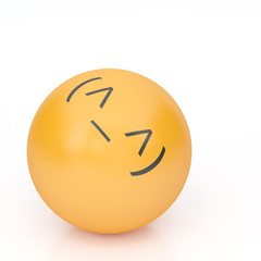 3d rendering background of emoticons