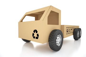 Cardboard boxes on white background 3d illustration © tigger11th