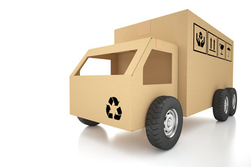 Cardboard boxes on white background 3d illustration © tigger11th